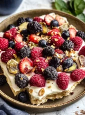 Greek Yogurt Bark with Berries and Honey: An Incredible 5-Ingredient Recipe